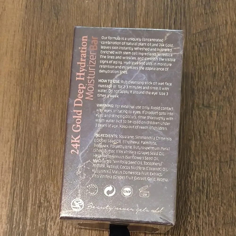La Predire 24K Gold Deep Hydration Moisturizer Bar Cleansing, 48g NWT